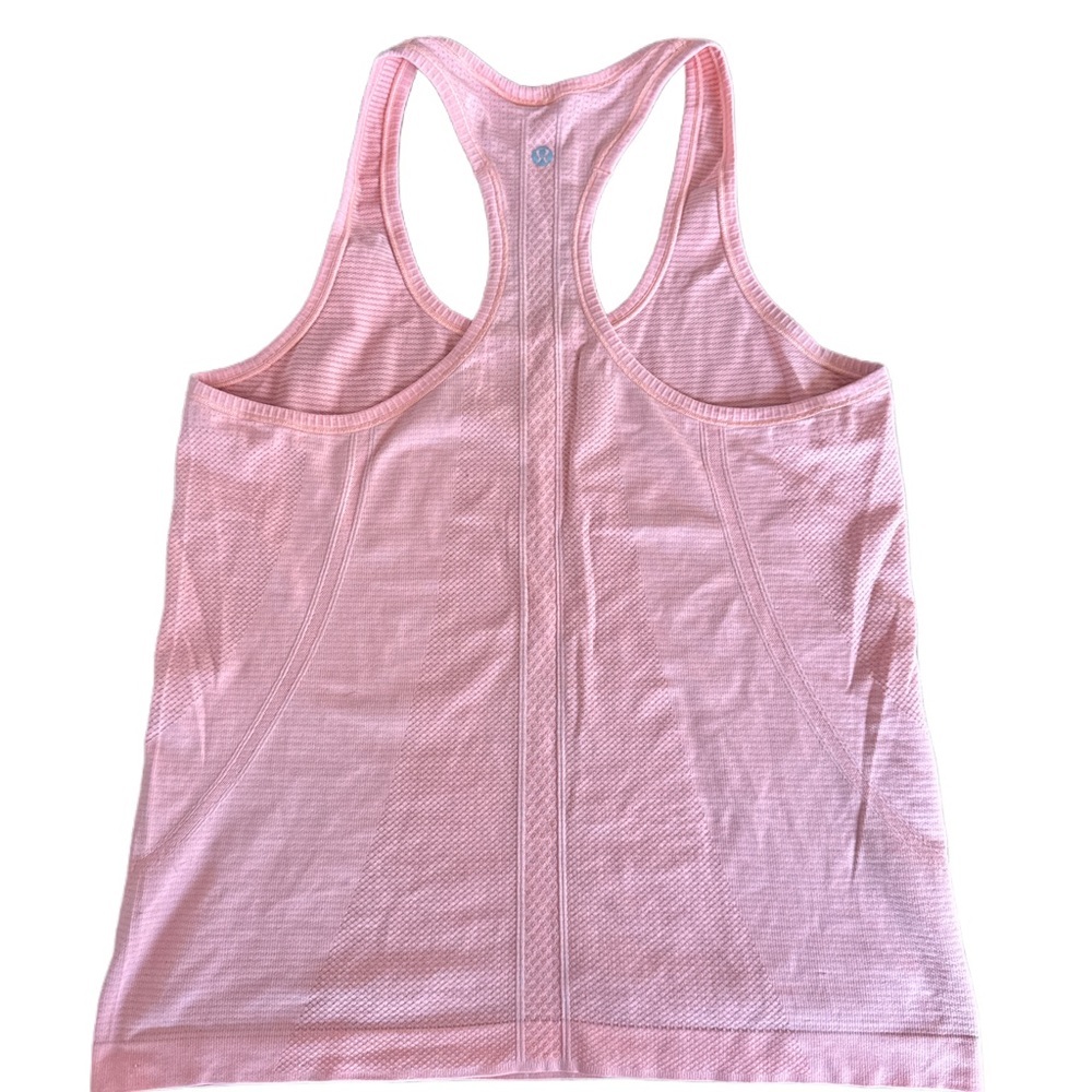 Lululemon Swiftly Tech Racerback Tank Top Coral Pink 10 - Picture 2 of 4
